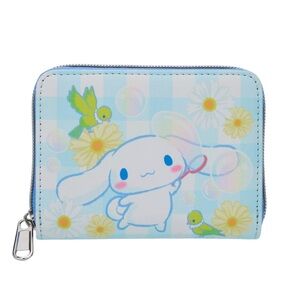 Loungefly Cinnamoroll Daisy Gingham Mini Wallet. 